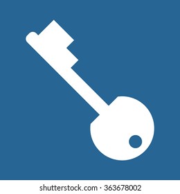 key icon, vector illustration. Modern design. Flat design style