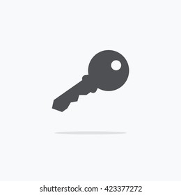 Key. Key Icon. Vector illustration on light background ..