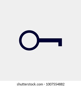 key icon, vector illustration. safety icon, secret icon