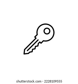Key icon vector illustration. Key sign and symbol.