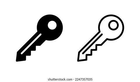 Key icon vector illustration. Key sign and symbol.