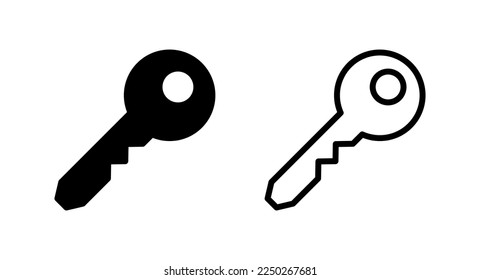 Key icon vector illustration. Key sign and symbol.