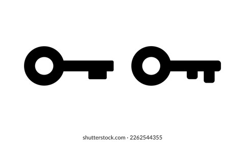 Key icon vector illustration. Key sign and symbol.