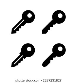 Key icon vector illustration. Key sign and symbol.