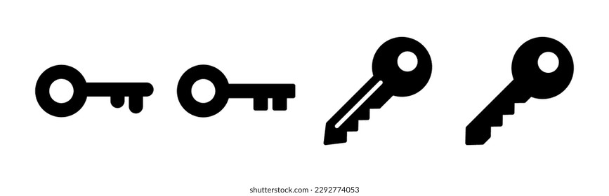Key icon vector illustration. Key sign and symbol.