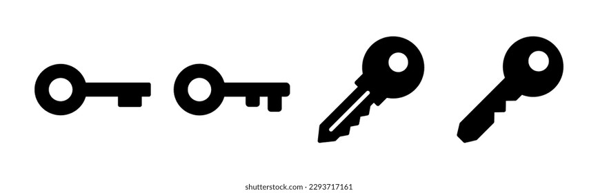 Key icon vector illustration. Key sign and symbol.