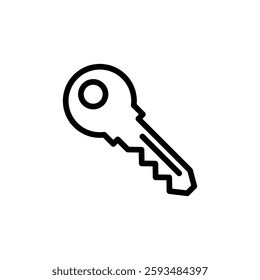 Key icon vector illustration. Key sign and symbol.
