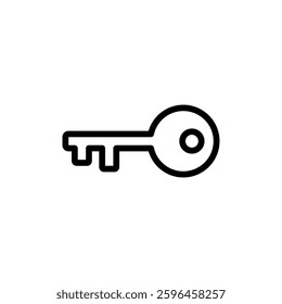 Key icon vector illustration. Key sign and symbol.