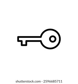 Key icon vector illustration. Key sign and symbol.