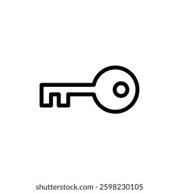 Key icon vector illustration. Key sign and symbol.