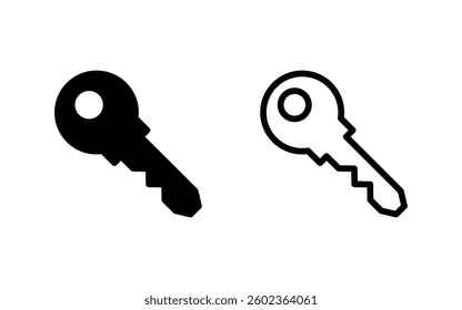 Key icon vector illustration. Key sign and symbol.