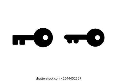 Ilustración vectorial de icono de clave. Signo clave y símbolo.