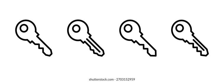 Key icon vector illustration. Key sign and symbol.