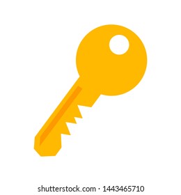 Key Icon Vector Isolated - Vector