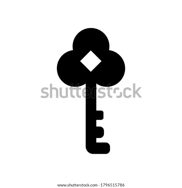 key icon vector.\
key icon isolated on white background. key icon simple and modern.\
key icon vector\
illustration