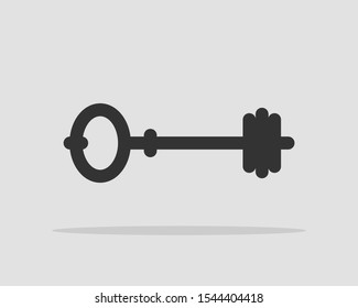 Key icon vector. Keys symbol flat design. Template for sale real estate and renting apartment or house.