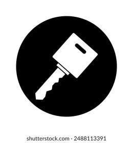 Key icon vector. Lock iluustartion sign. Closed symbol or logo.