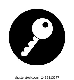 Key icon vector. Lock iluustartion sign. Closed symbol or logo.