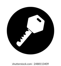Key icon vector. Lock iluustartion sign. Closed symbol or logo.