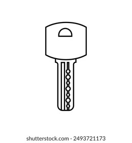 Key icon vector. Lock iluustartion sign. Closed symbol or logo.