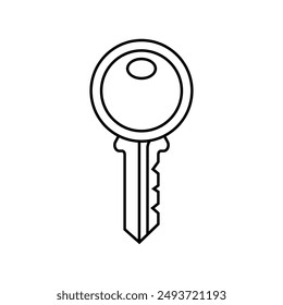 Key icon vector. Lock iluustartion sign. Closed symbol or logo.