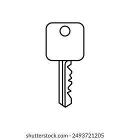 Vector de icono de llave. Señal de la ilustración Lock. Símbolo o logotipo cerrado.