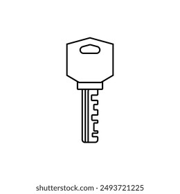 Key icon vector. Lock iluustartion sign. Closed symbol or logo.