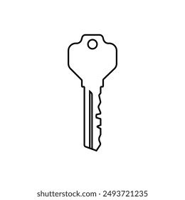 Key icon vector. Lock iluustartion sign. Closed symbol or logo.