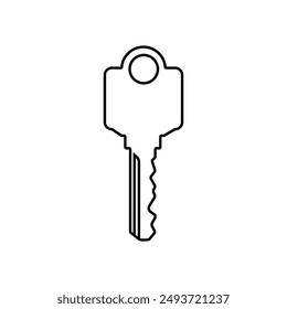 Key icon vector. Lock iluustartion sign. Closed symbol or logo.