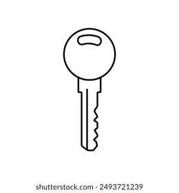 Key icon vector. Lock iluustartion sign. Closed symbol or logo.