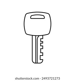 Vector de icono de llave. Señal de la ilustración Lock. Símbolo o logotipo cerrado.
