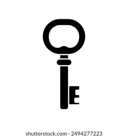 Key icon vector. Lock iluustartion sign. Closed symbol or logo.