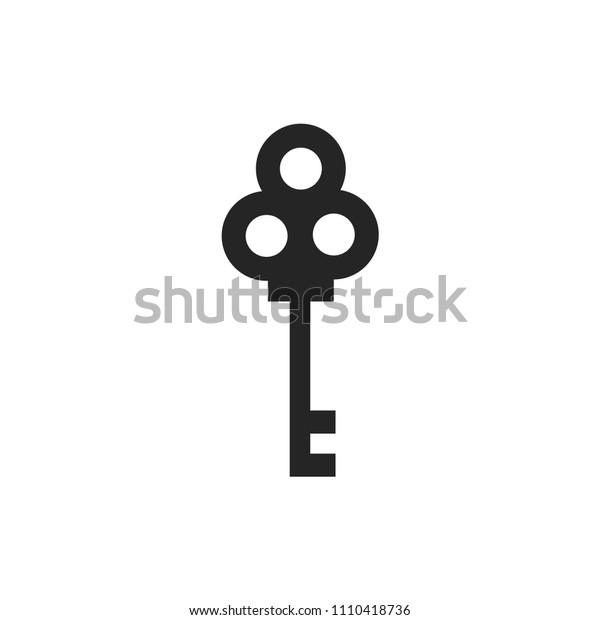 Key icon vector, lock\
symbol