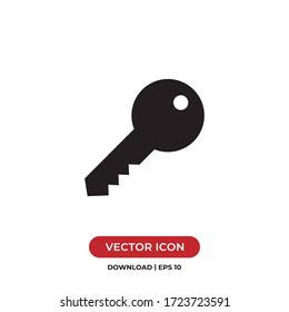 Key Icon Vector. Lock Or Unlock Sign