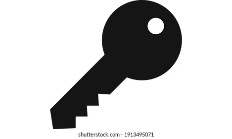 Key icon vector. Lock or unlock sign
