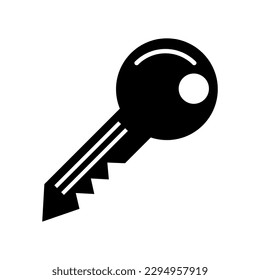 Vector de icono de clave. Bloquear o desbloquear la ilustración del signo en el fondo blanco..eps