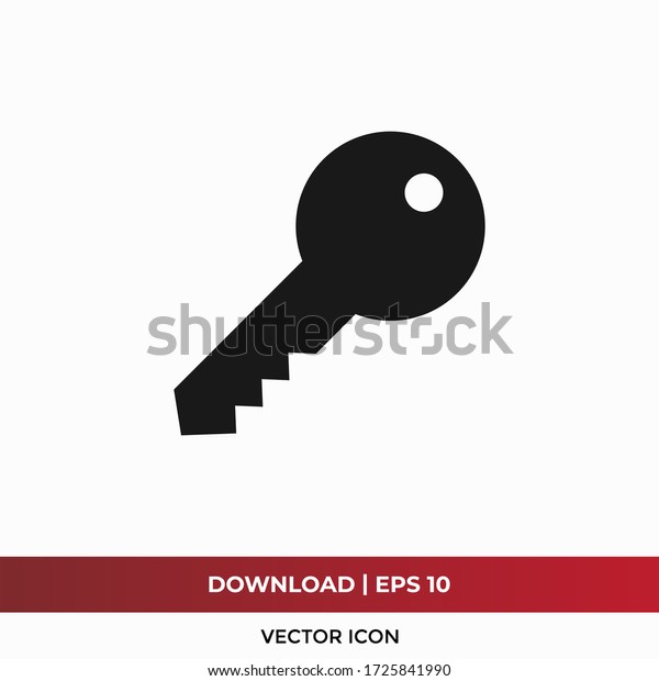 Key icon vector. Lock or\
unlock sign