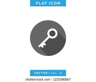 Key Icon Vector Logo Design Template.