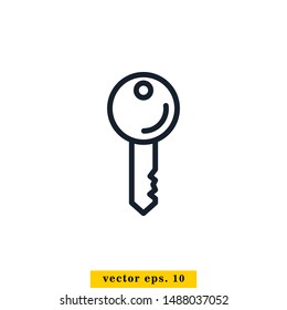 Key Icon Vector Logo Design Template