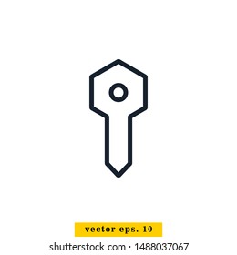 Key Icon Vector Logo Design Template