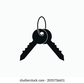 Plantilla de diseño del logotipo del vector de icono clave