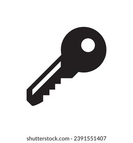 Key icon vector. Key logo design. Key vector icon illustration isolated on white background