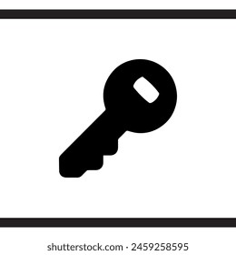 Key icon vector. Key logo design. Key vector icon illustration isolated on white background