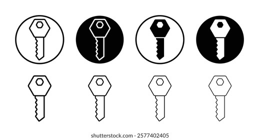 Key icon Vector logo set flat