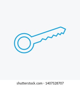 key icon vector on white background.