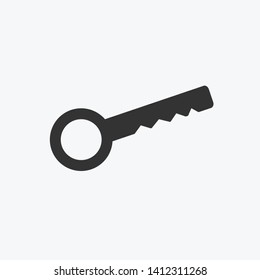 key icon vector on white background.