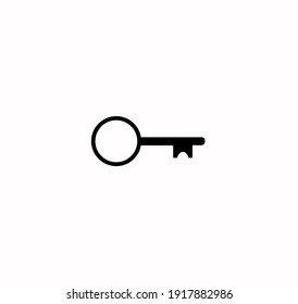 Key icon vector on a white background