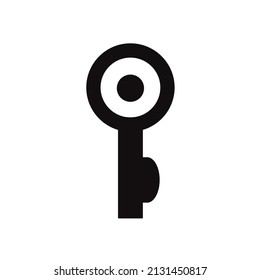 Key icon vector on a white background
