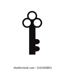 Key icon vector on a white background