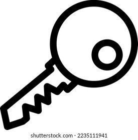 Key icon. Key vector icon on white background..eps